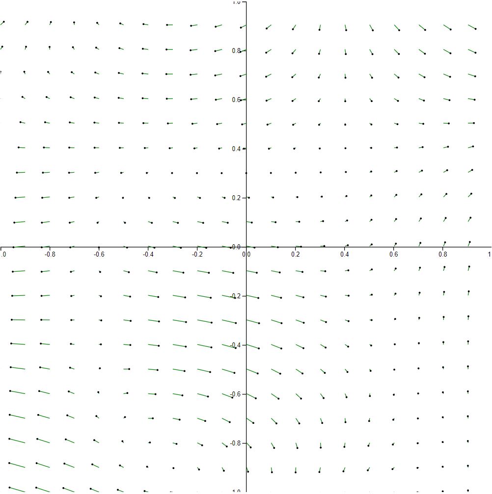 20 x 20 Sampling Vector Field